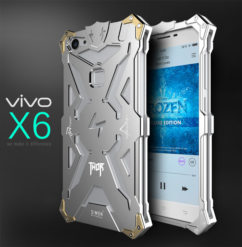 SIMON THOR Aviation Aluminum Alloy Shockproof Armor Metal Case Cover for vivo X6 Plus & vivo X6