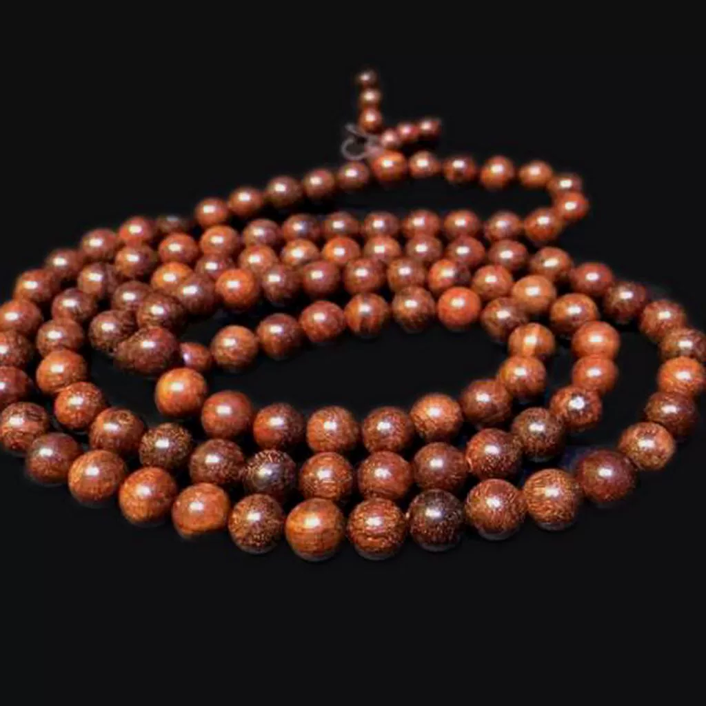 Bracelet sandalwood, rosary with round beads rosewood, accessory, wholesale, 108 beads