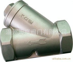 不锈钢螺纹Y型过滤器