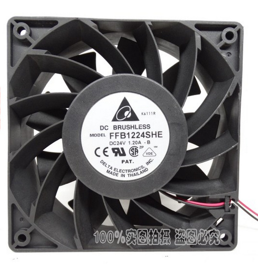 台达 12038 24V 1.2A FFB1224SHE 12CM 变频器/服务器 散热风扇