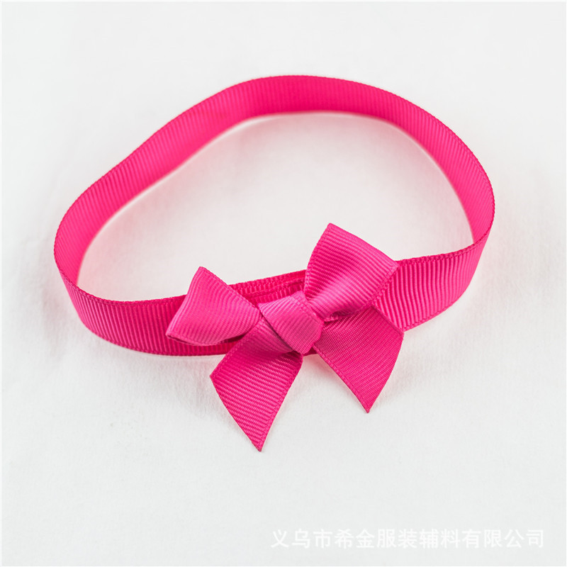 Manufacturers selling Yiwu Place of Origin Threaded Gift box packing bow Stripes silk ribbon bow