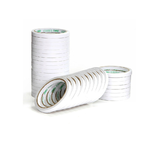 Deli 30401 tissue paper double-sided tape/1.2cm*10Y double-sided tape 24 rolls/bag) Deli Stationery 30401