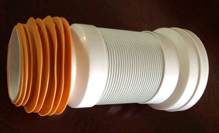 现货供应50cm厕所排污连接用万向伸缩PP钢丝马桶移位管