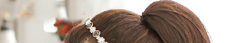 绑带式卷发马尾