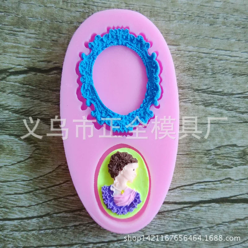 Ретро формочка из силикона, акриловый фондант, глина, DIY