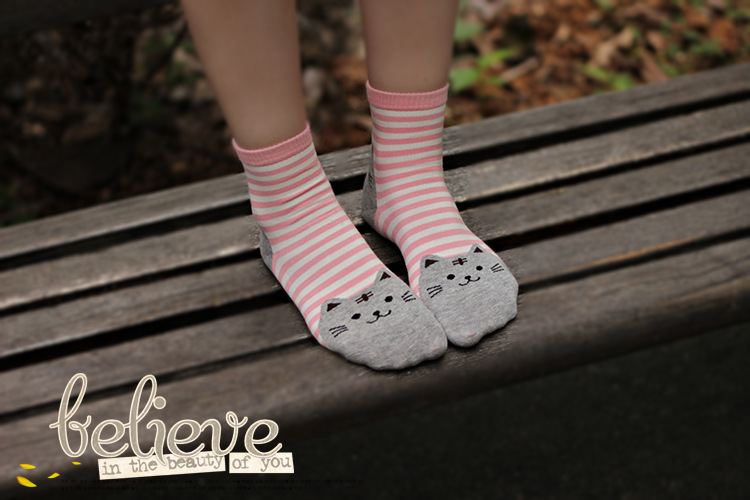 Cartoon Cat Socks 7