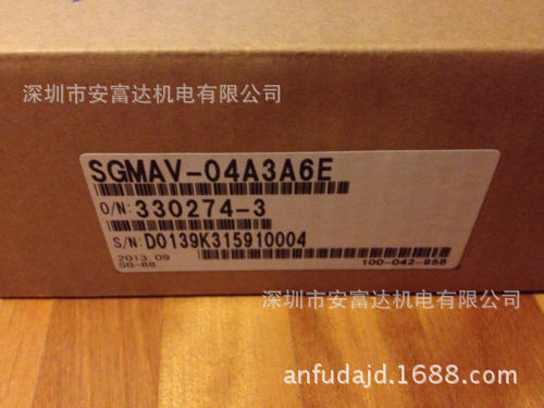 供应日本YASKAWA安川伺服电机SGMAV-04A3A6E全新原装 带刹车400W