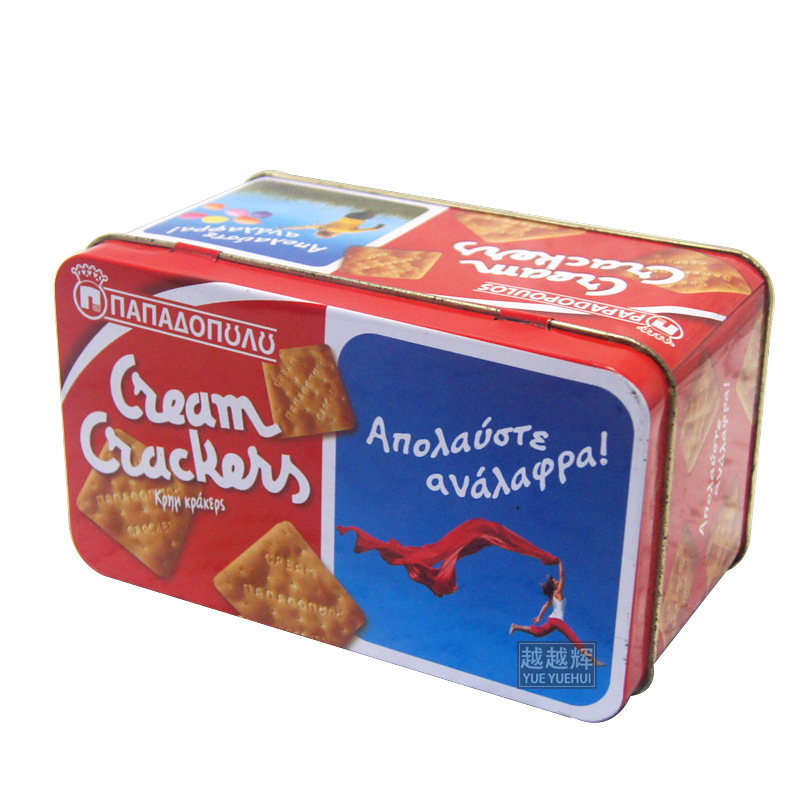 铁盒长方形饼干铁盒子 创意曲奇饼干马口铁盒 礼品包装盒