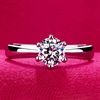 俊利 Jewelry, fashionable wedding ring, zirconium, silver 925 sample, one carat diamond, wholesale