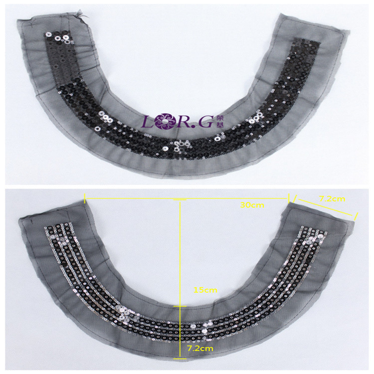 刺绣胸花 珠片领花