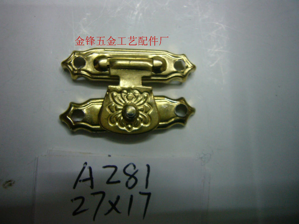 厂家批发优质铜游标卡尺扣配件木盒锁扣来样品订做锁扣