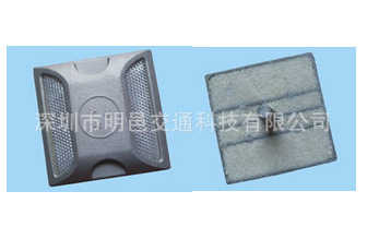 铸铝填沙反光面道钉自发光道钉太阳能LED道43珠路面反光警示道钉