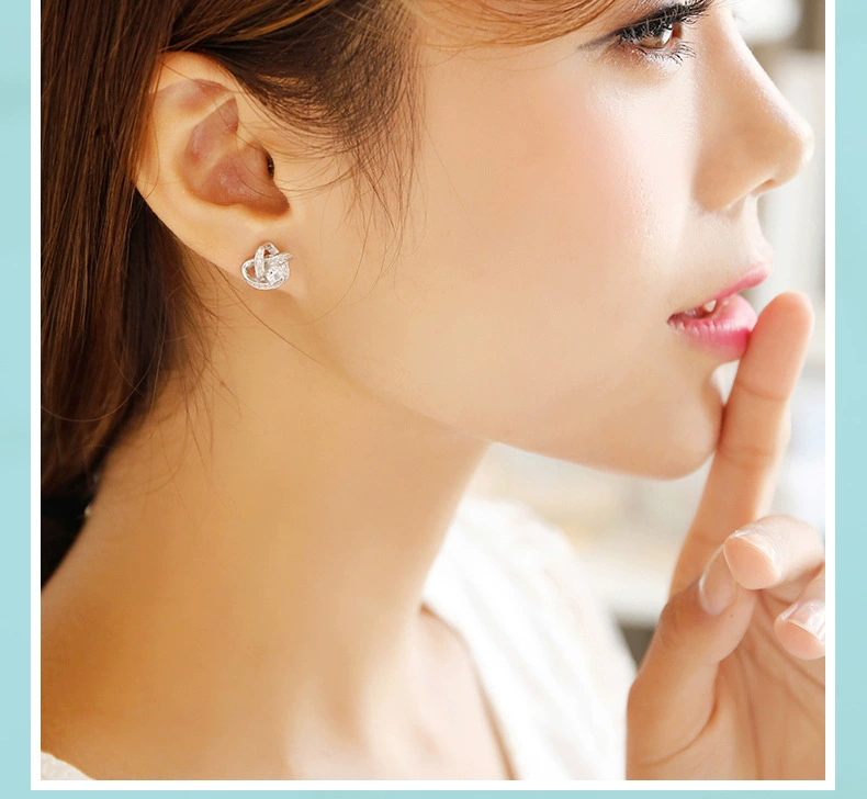 Earrings, universal accessory, silver 925 sample, flowered, wholesale, Korean style, 925 sample silver