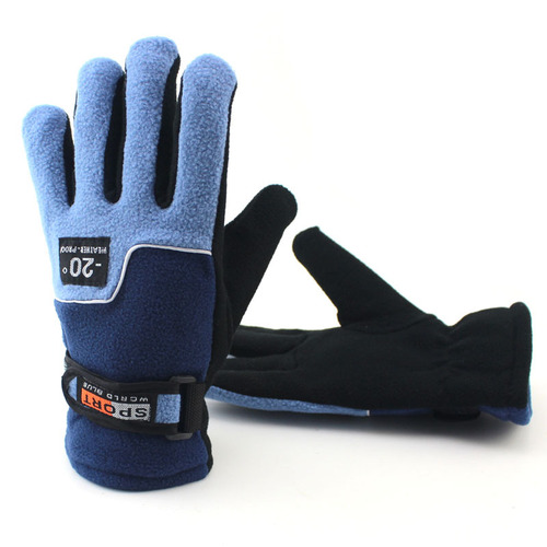 AliExpress Hot Selling Fleece Warm Cycling Gloves Cycling Antifreeze Gloves for Men and Women Outdoor Mountaineering Windproof Gloves