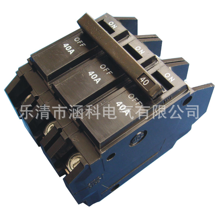 厂家供应THQC(GE款- 3P 100A空开小型断路器黑色塑壳式防漏电