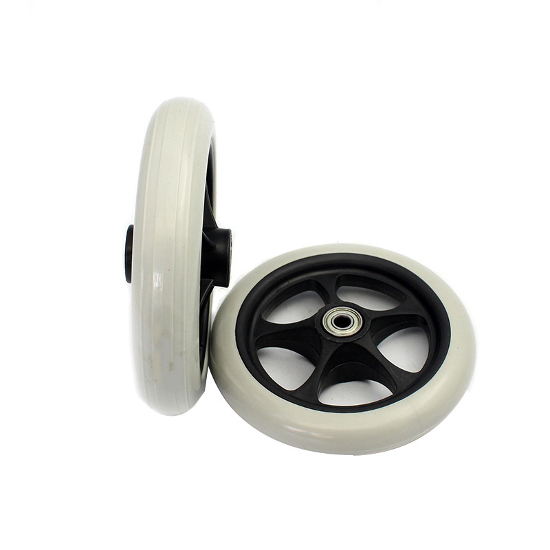振强万向轮 静音灰胶轮 医疗单轮6寸实心橡胶医疗设备轮 医疗轮|ms