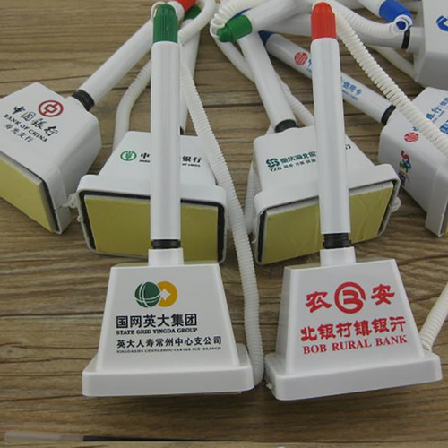 Square neutral pen advertisement office bank counter pen signature pen bank connecting pen wholesale logo printing