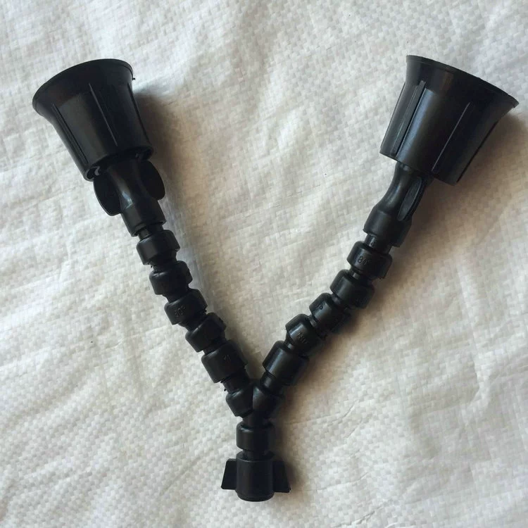 Завод Прямые поставки распылителя сопла вращающийся пластиковый двойной сопла четыре глаза Регулируемый Анти-Туман пистолет-распылитель