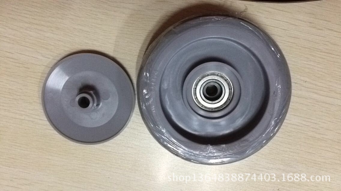 轮子 4寸中型人造胶单轮静音轮优冠脚轮厂家直销橡胶轮TPR轮子