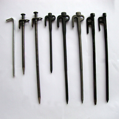Extension outdoors Supplies Ground nail Camping tent fixed Forged Ground nail high-grade Electrophoresis electroplate Nails Customizable