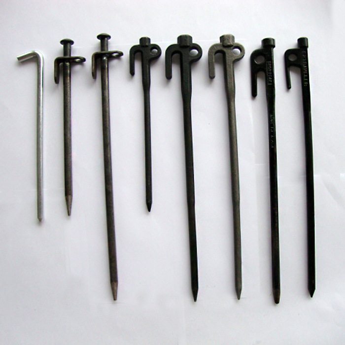 Extension outdoors Supplies Ground nail Camping tent fixed Forged Ground nail high-grade Electrophoresis electroplate Nails Customizable