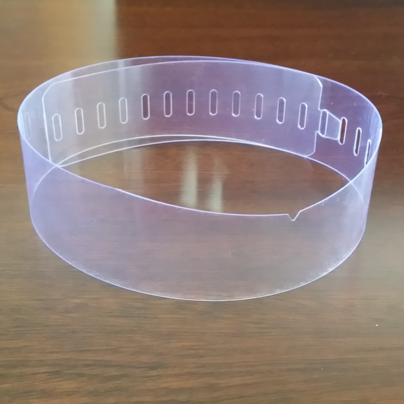 领圈条 胶领条 衬衫站领 40丝 透明(泛蓝光) pvc 0.16元起 