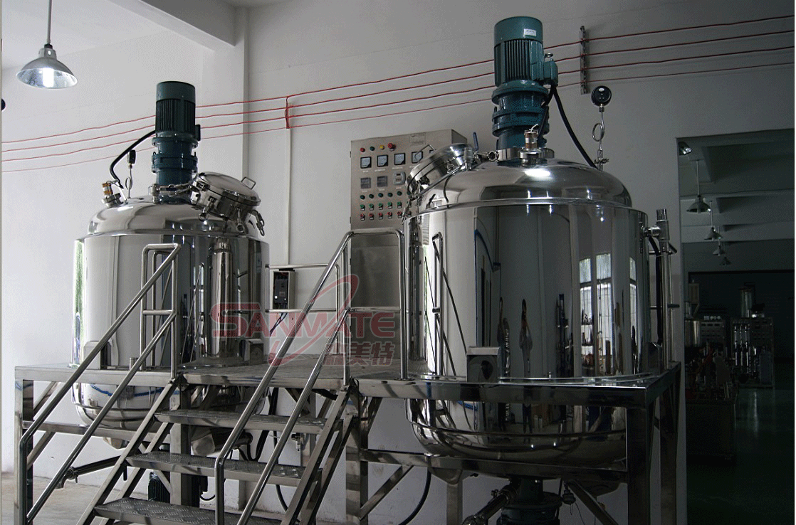 食品真空乳化均质机 真空搅拌锅 化妆品真空乳化搅拌机