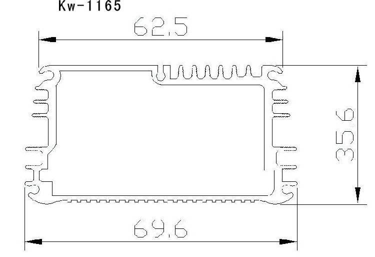 散热铝外壳 机箱外壳 控制器外壳 郑州电子散热器 铝型材 铝板