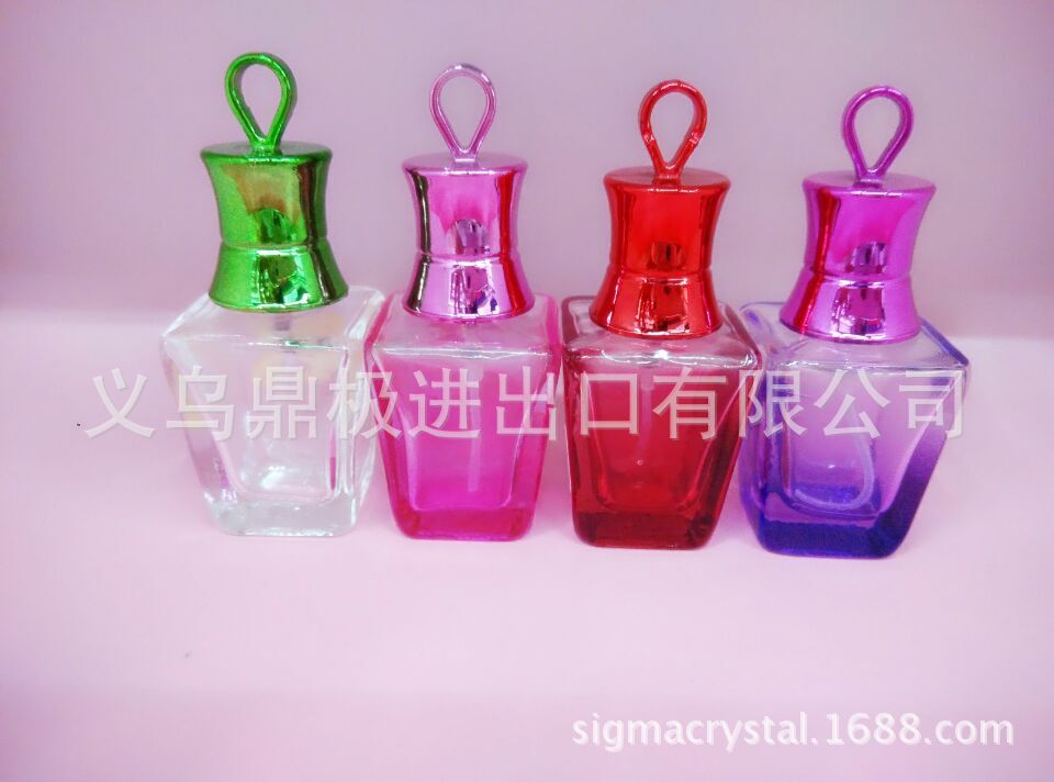 厂家直销S-929 15ML彩色玻璃喷色盖香水瓶 15ml空玻璃瓶现货