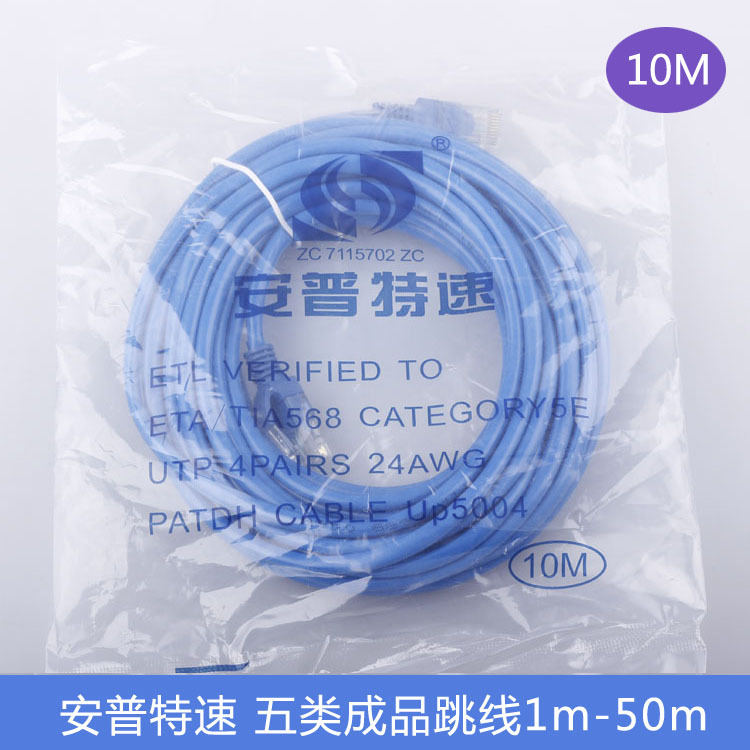 安普特速(APTS) 成品五类网线网络跳线 10米机制五类网线厂家直销|ms