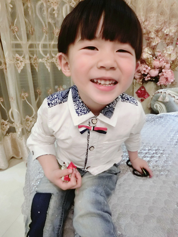 Chemise garcon à manche longue - Ref 2078041 Image 13