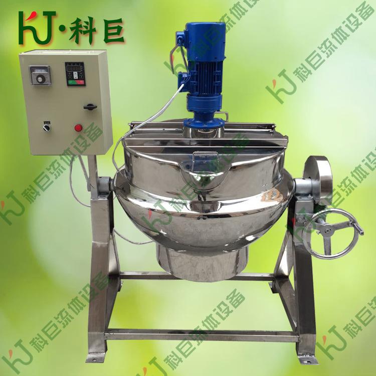 电加热200L 可倾式带搅拌夹层锅