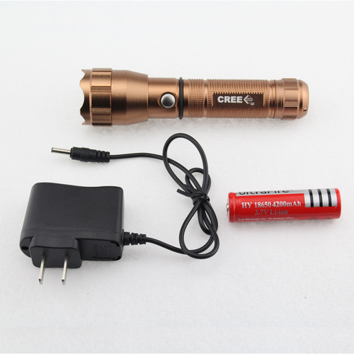 Factory wholesale supply aluminum alloy high-intensity flashlight charging LED lighting outdoor cycling bicycle 18650
