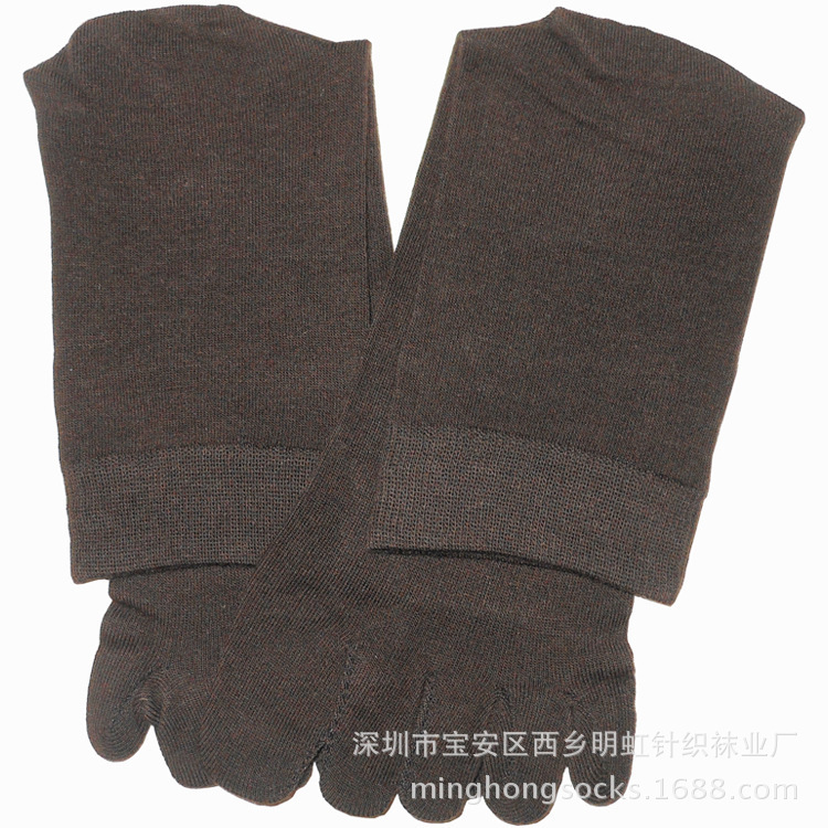 Split-Toe Cotton Socks, Simple Business Trip Cotton Socks, Factory Custom Yoga Combed Cotton Toe Socks, Export Five-Toe Socks