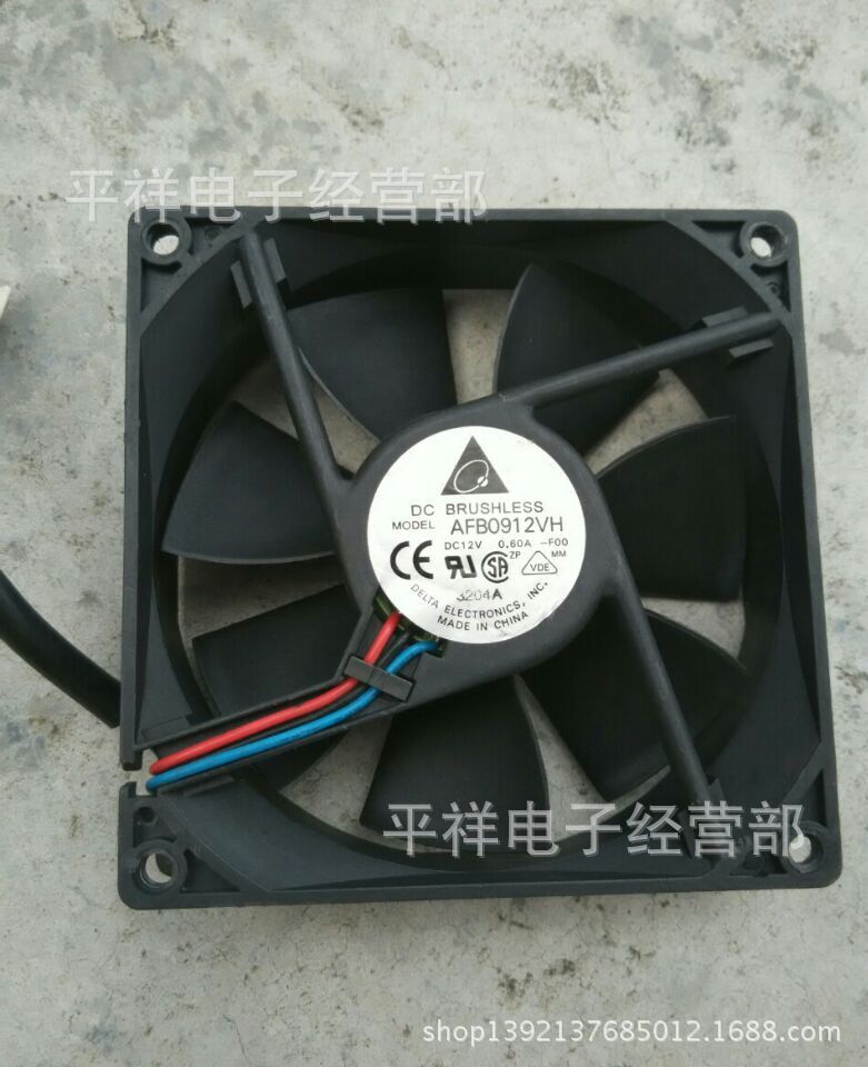 热销台达双滚珠散热风扇9025 12V 0.6A高转速低噪音测试好
