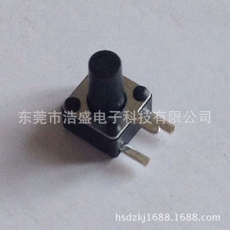 厂家生产4.5x4.5x7H 边三脚轻触开关，侧按边三脚4.5*7按键开关