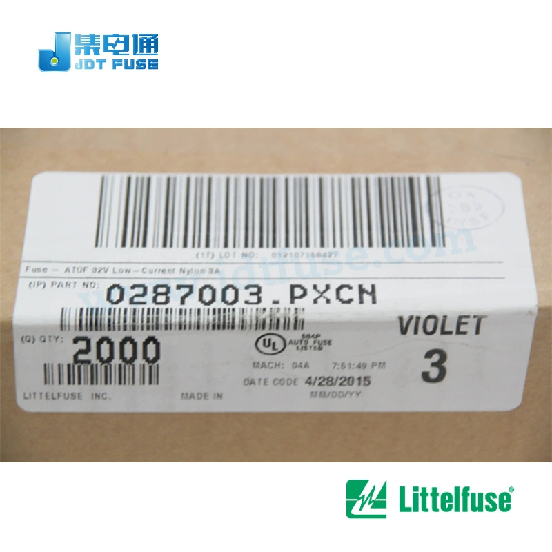 0287003.PXCN пластина-держатель предохранителя Littelfuse для автомобиля 3A/32V