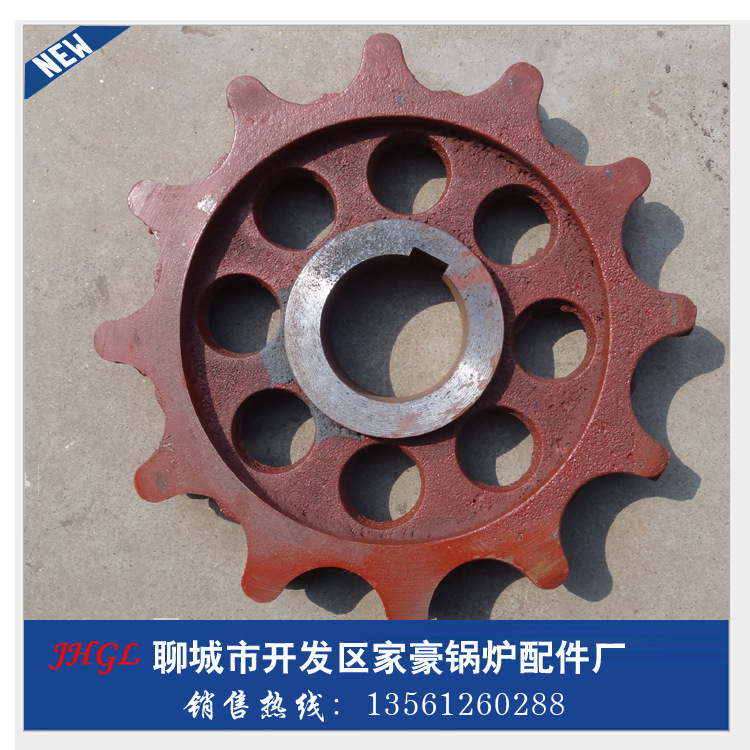 淄博锅炉配件精密铸造厂-生产耐高温九角链轮 16角轮保证材质