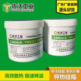 进口材料耐高温导热硅脂硅胶白/灰LED电子电器散热膏1千克1.0-5.2