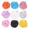 High-end hair band contains rose lapel pin, hair accessory handmade, clothing, polyester, 20 colors