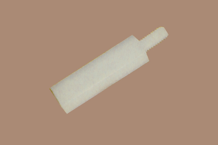 M2 尼龙内外螺纹六角隔离柱 单头塑料六角隔离柱 PC板隔离柱