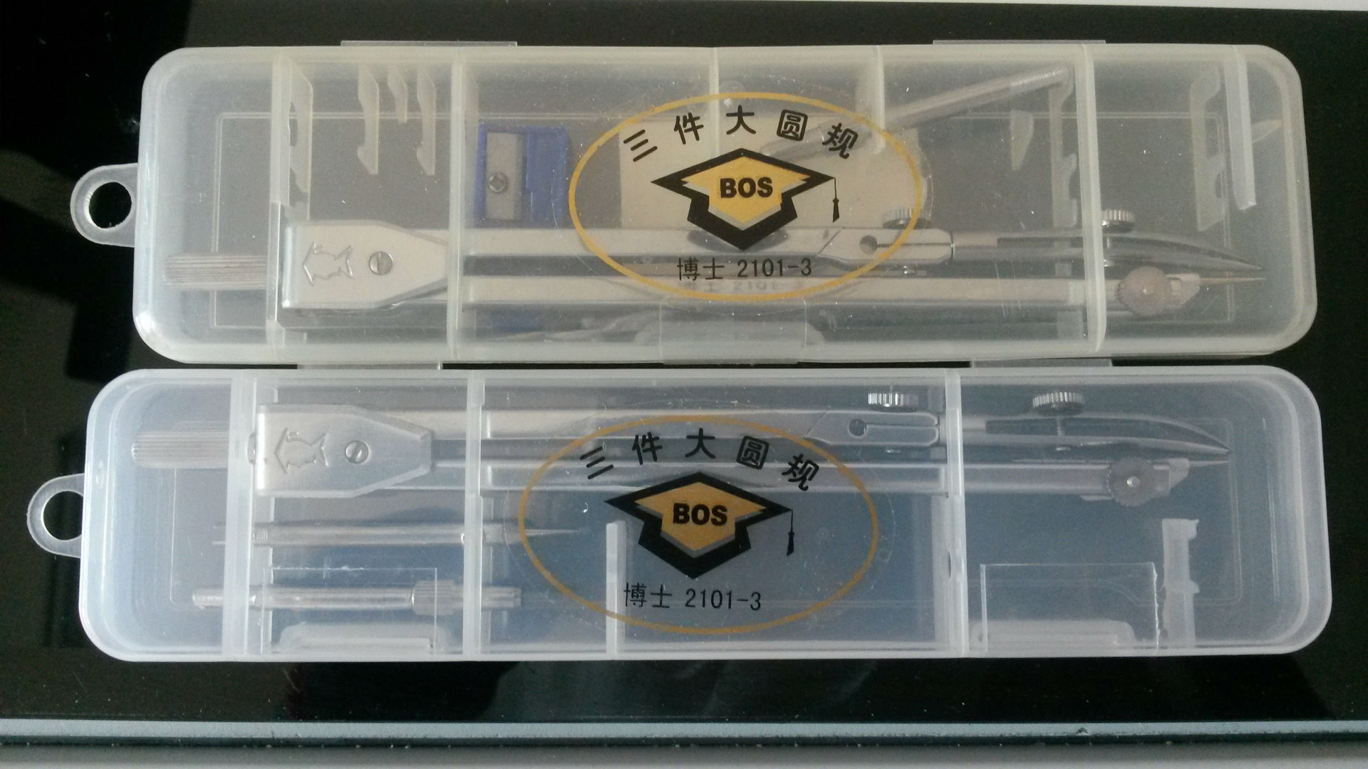 文具批发全新三件大圆规 优质专业绘图工具 绘图专用圆规套装|ru