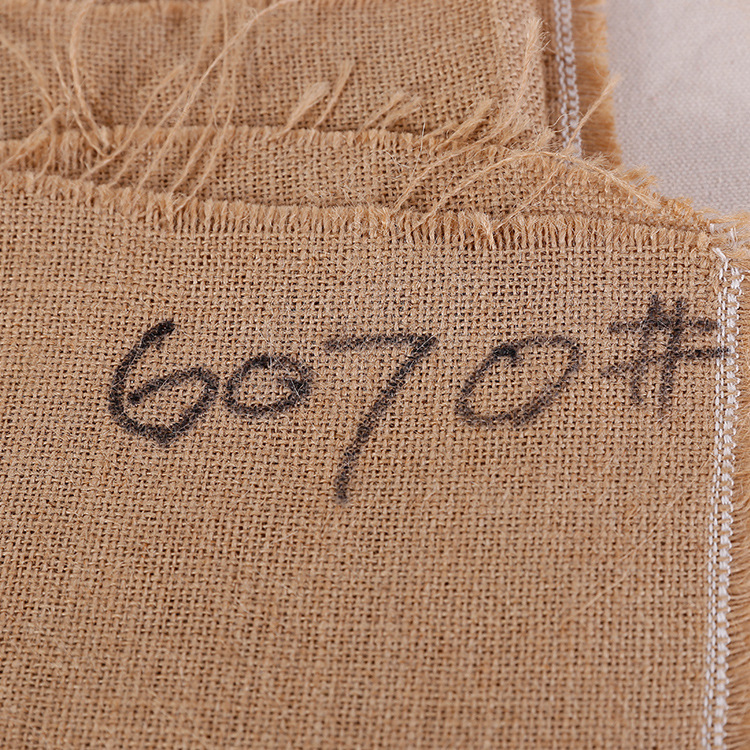 Supplying 6070 natural environmental protection Jute Burlap Foot yarn goods in stock supply