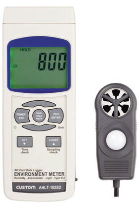 CUSTOM数字多功能环境监测器AHLT-102SD夜光屏自动断电SD卡