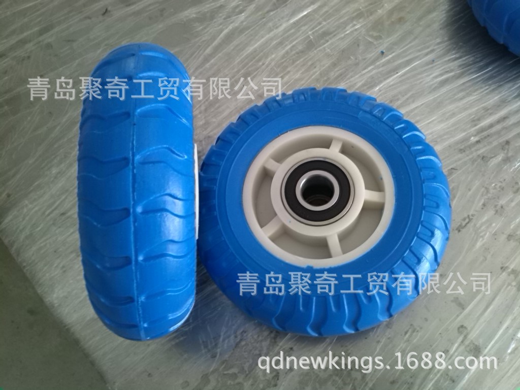 厂家现货供应 6x2寸 PU发泡塑料轮子  行李车专用轮子 韩国轮子