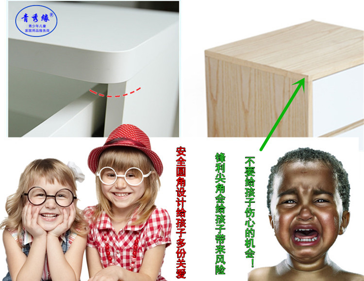 13、床頭櫃和鬥櫃圓角處理