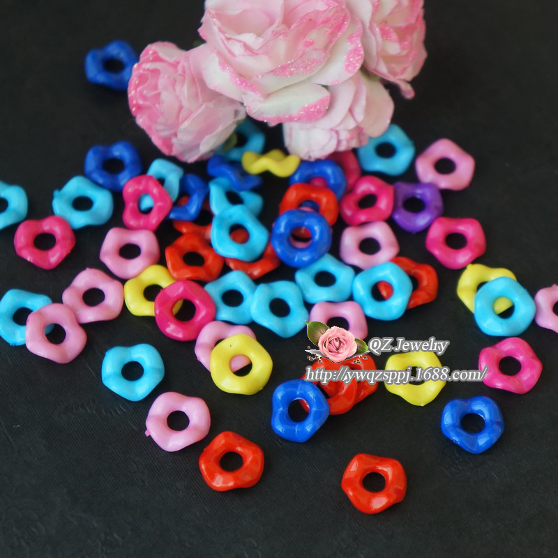 2015春夏韩版儿童配饰 女童萌宝宝小公主饰品配件 彩色圈圈珠子详情图3