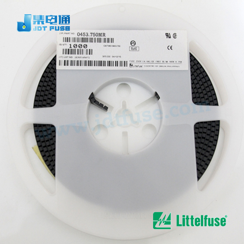 贴片保险丝 原装 1808 力特Littelfuse 0453.750MRL 0.75A  125V