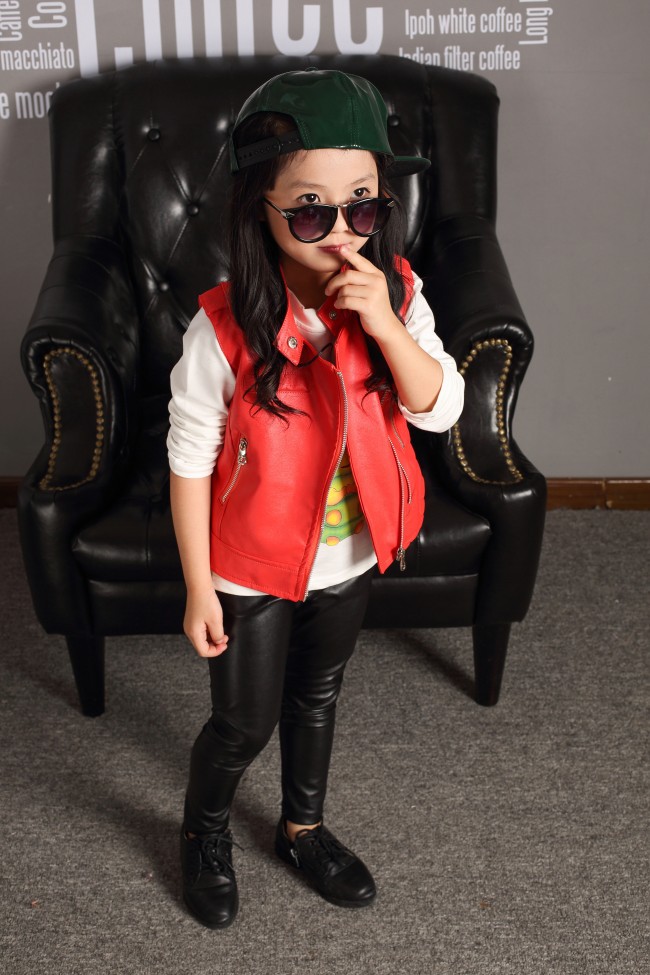 Gilet enfant en cuir - Ref 2069356 Image 5