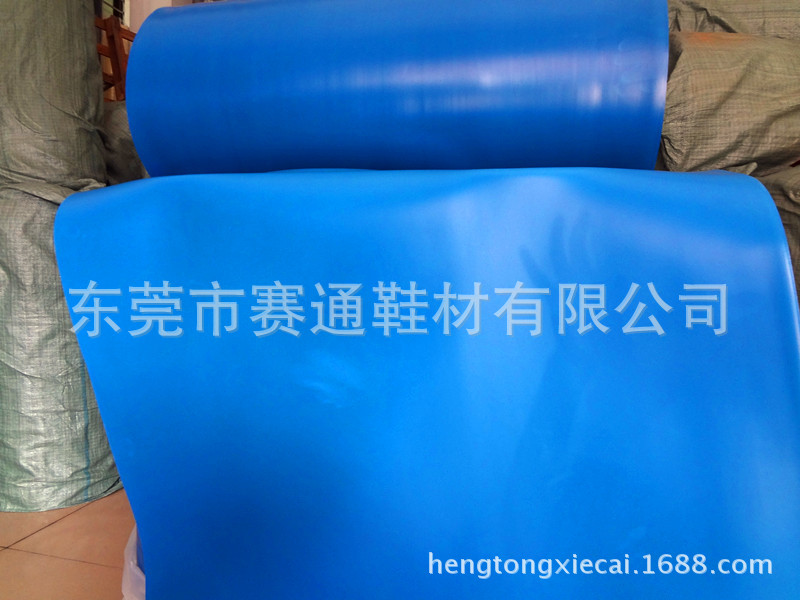 厂家供应3MM热压鞋垫乳胶海绵垫片海绵 高密度蓝色乳胶海绵